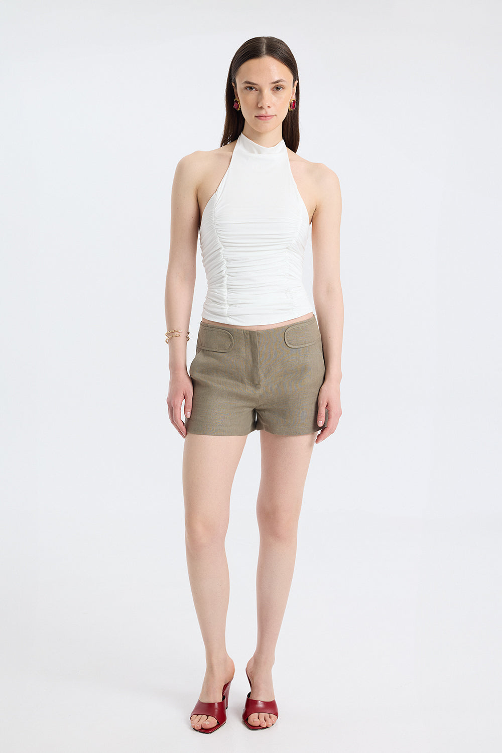 Tailored Linen Shorts