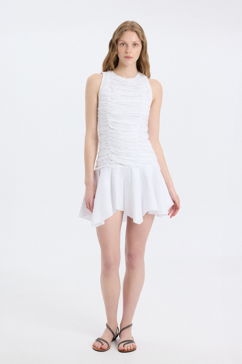 Ruched Mini Dress