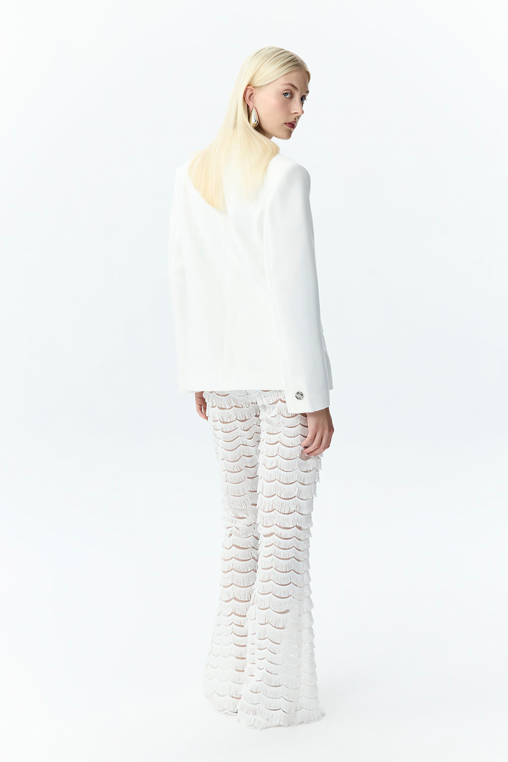 Oversized Tailored Crepe Blazer