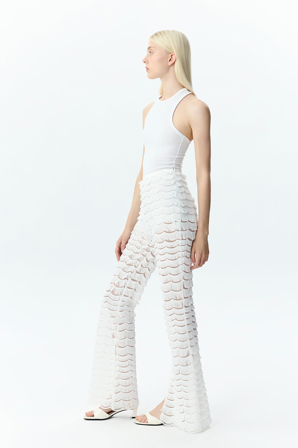 Fringe Flare Trousers