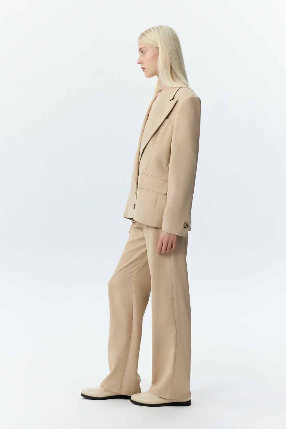 Oversized Tailored Crepe Blazer