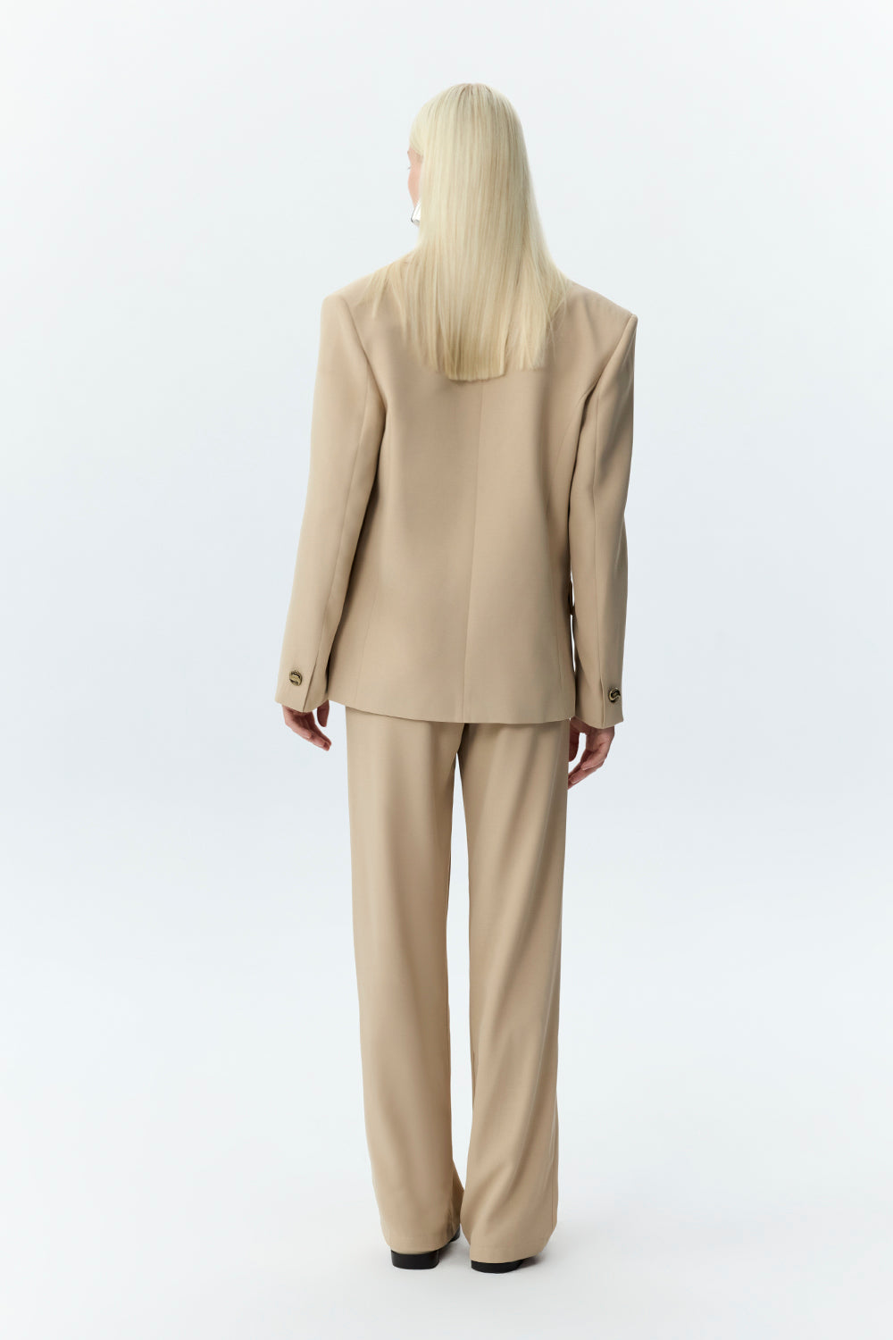 Oversized Tailored Crepe Blazer