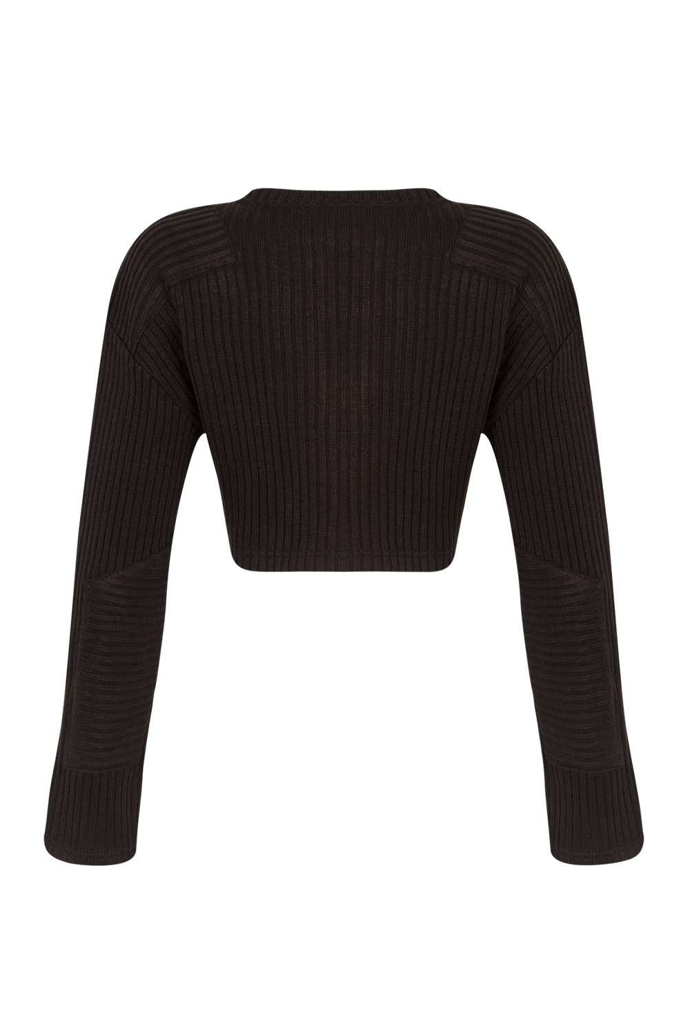 Cropped Zip Knit Cardigan