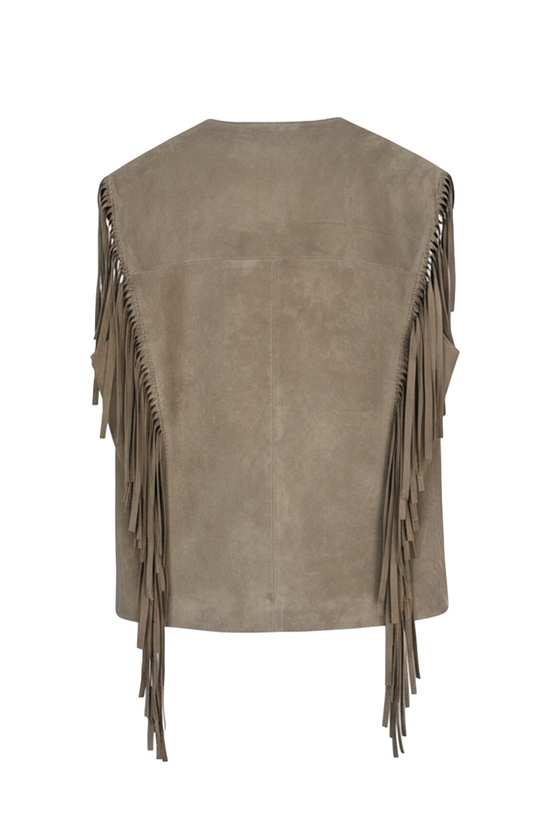 Flora Suede Vest