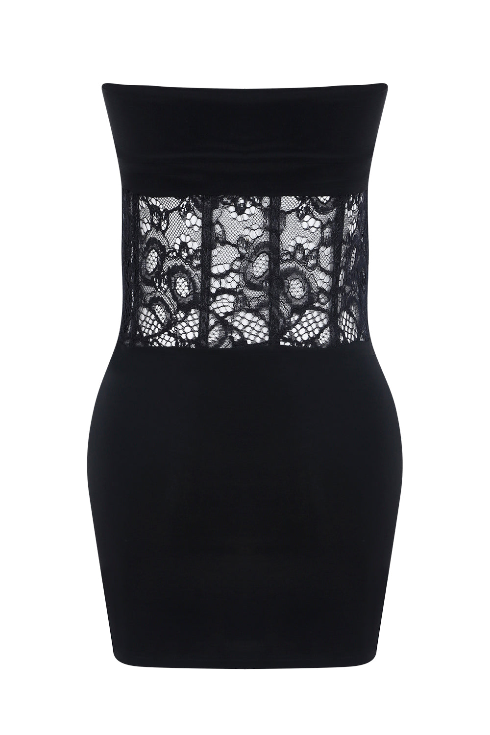 Strapless Lace Mini Dress