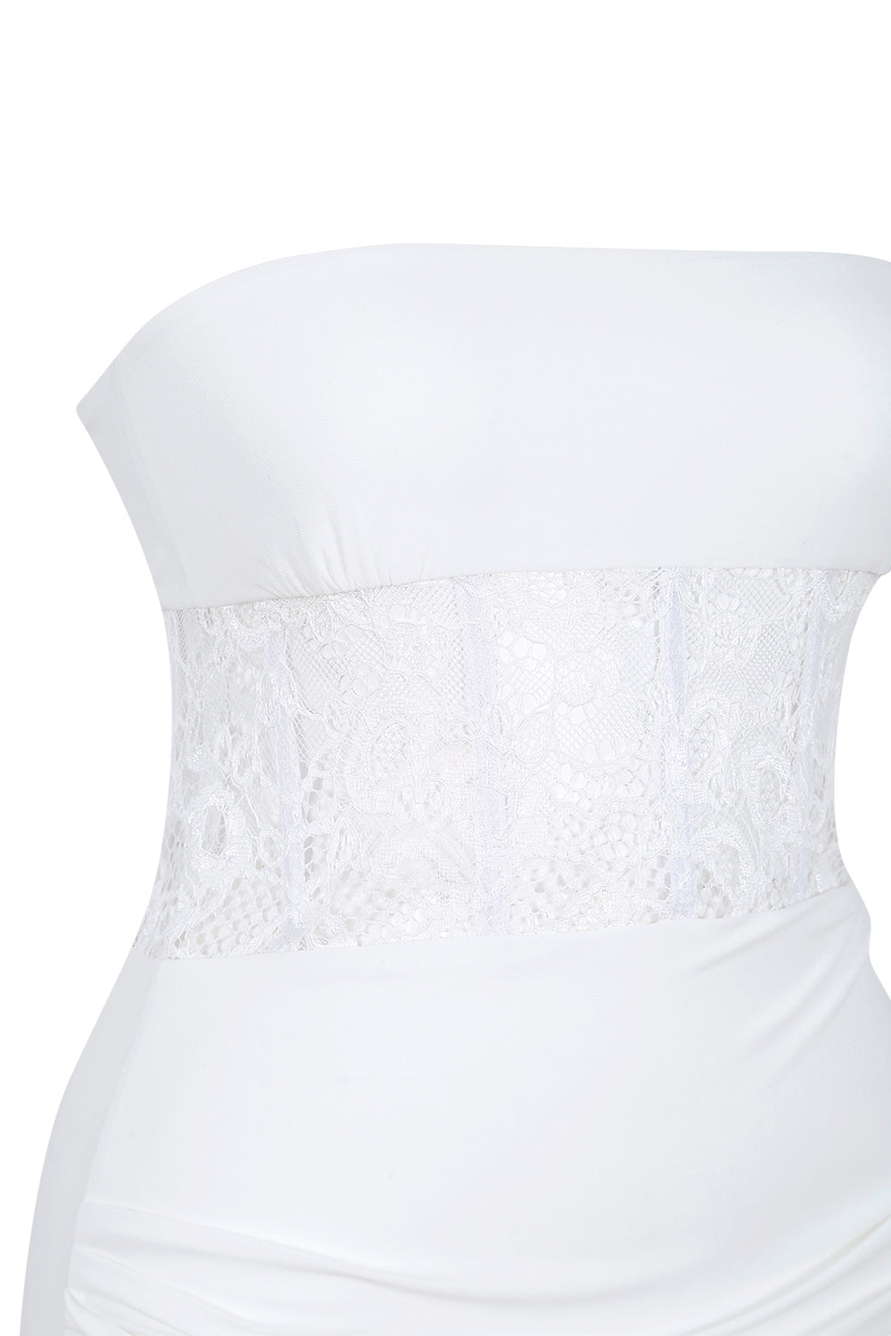 Strapless Lace Mini Dress