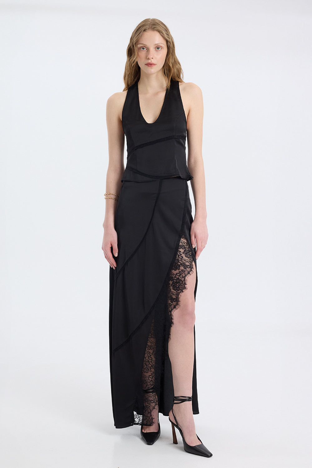 Deep-Neck Panel Top