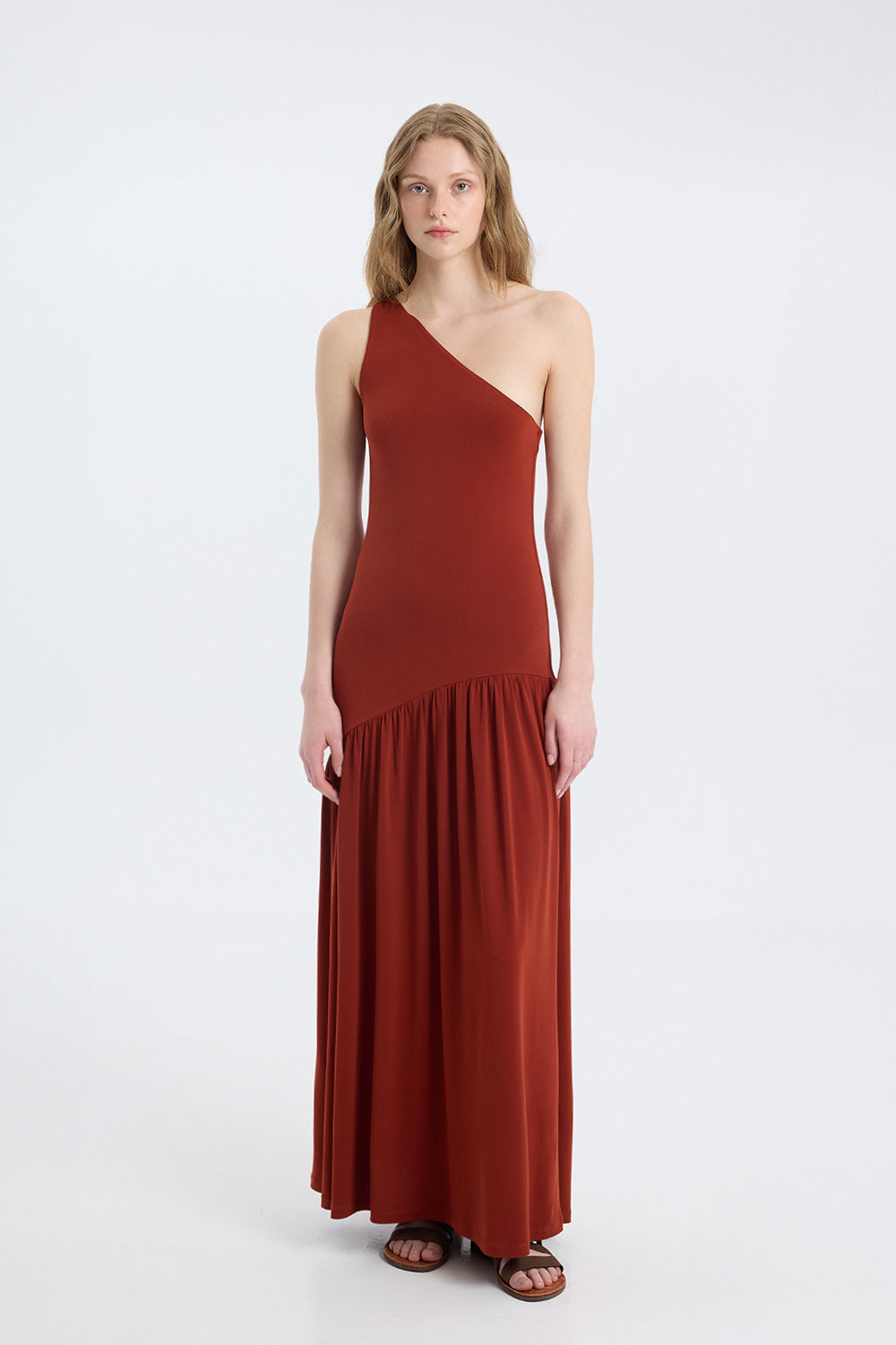 One-Shoulder Maxi Dress
