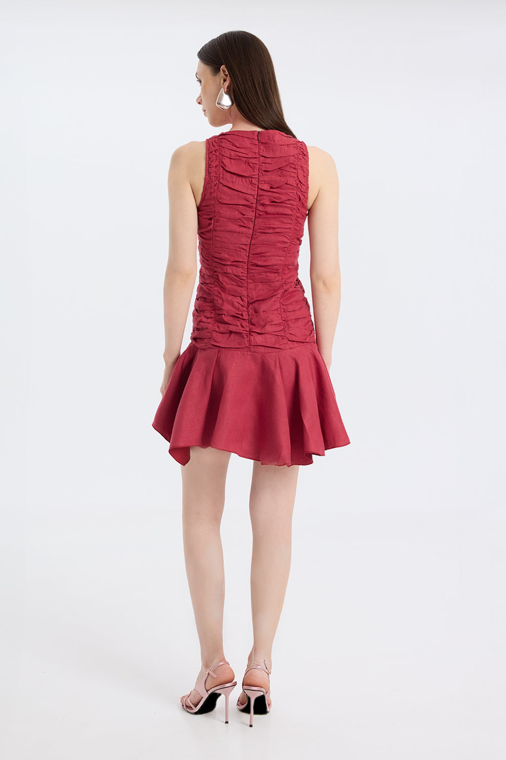 Ruched Mini Dress