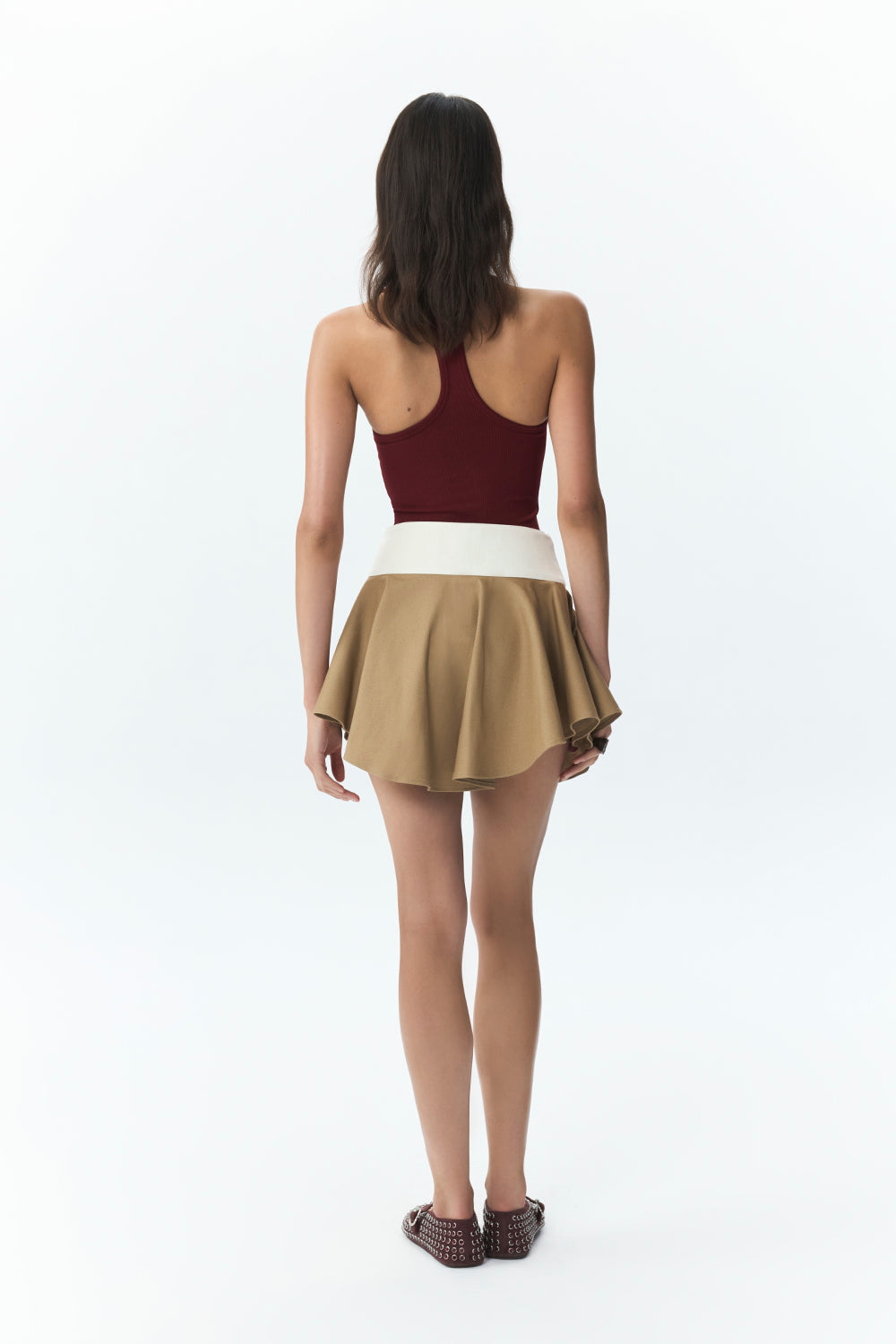 Asymmetric Flare Skirt