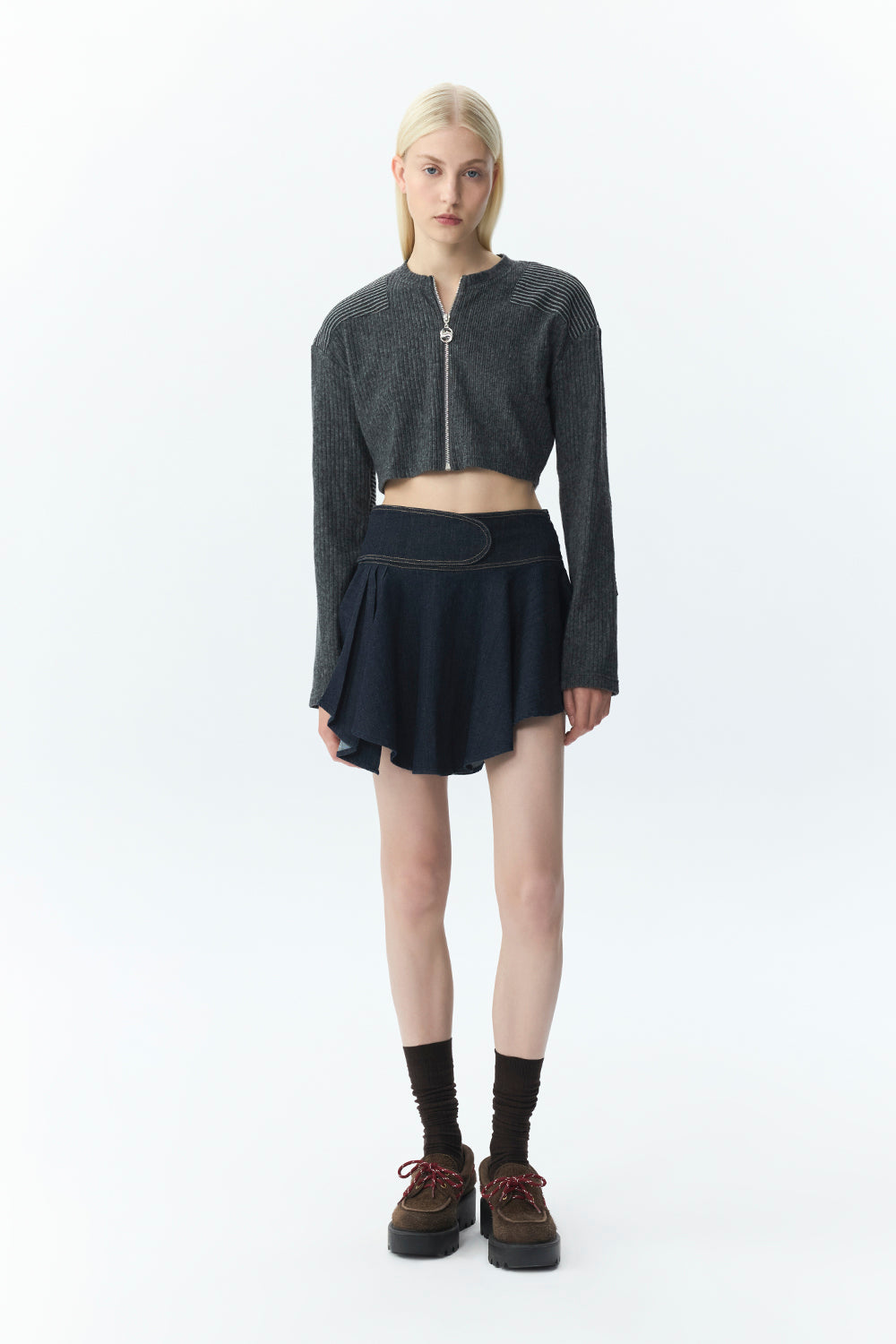 Asymmetric Flare Skirt