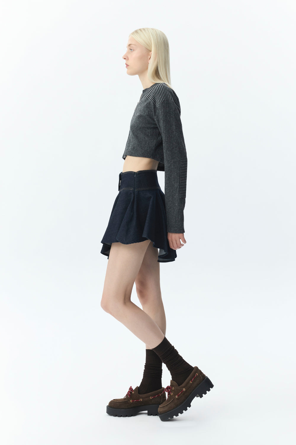 Asymmetric Flare Skirt