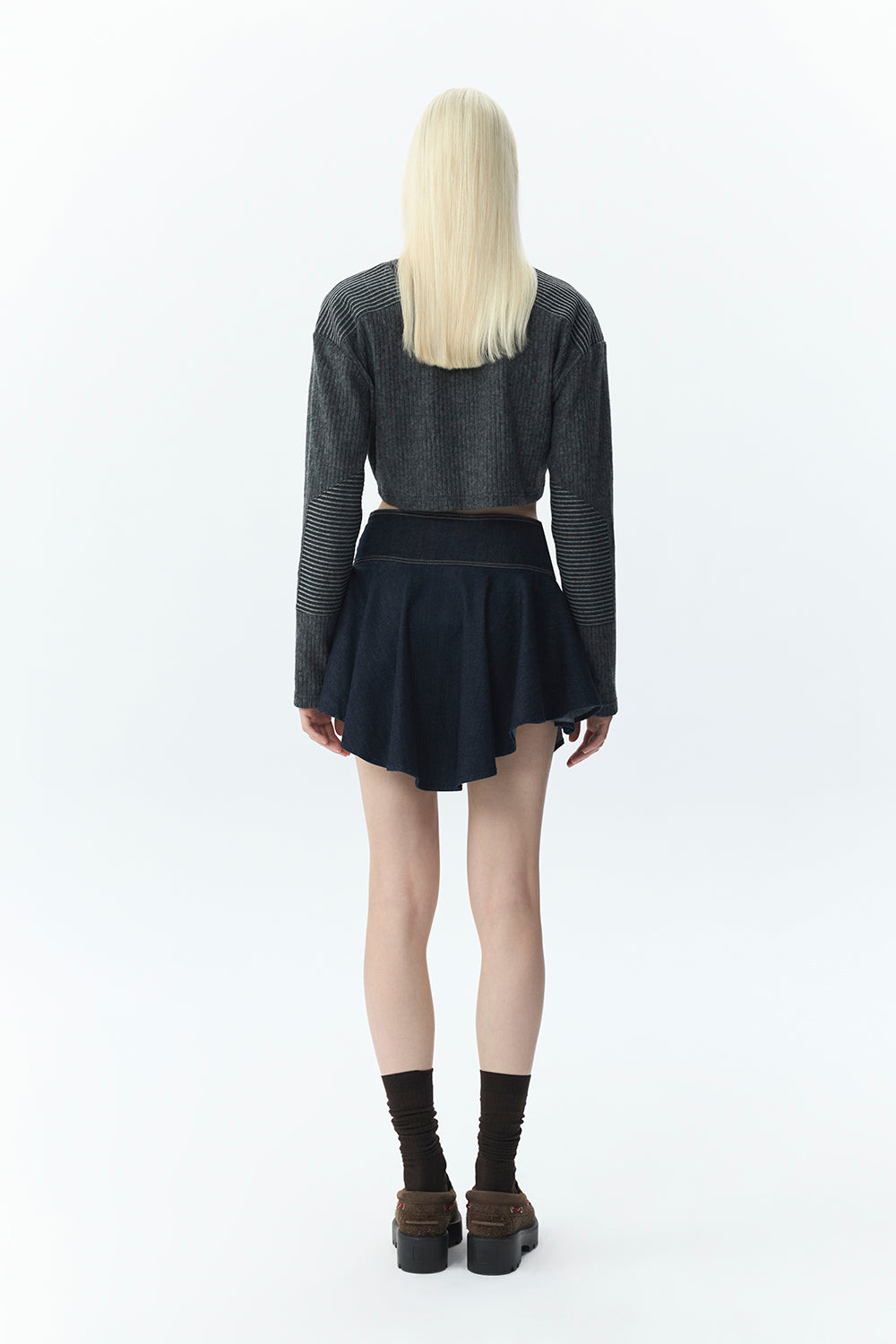 Asymmetric Flare Skirt