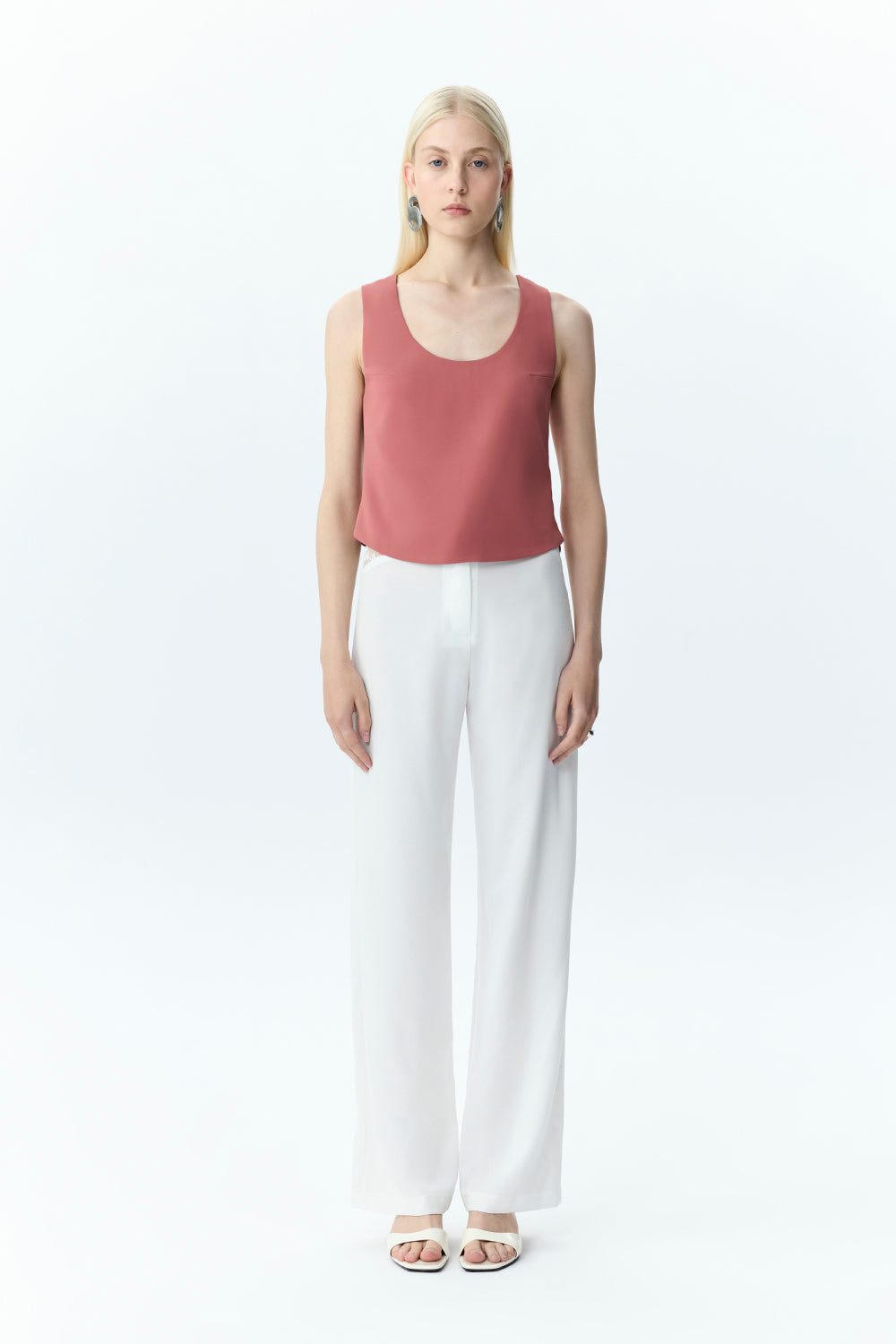 Open-back Crepe Top
