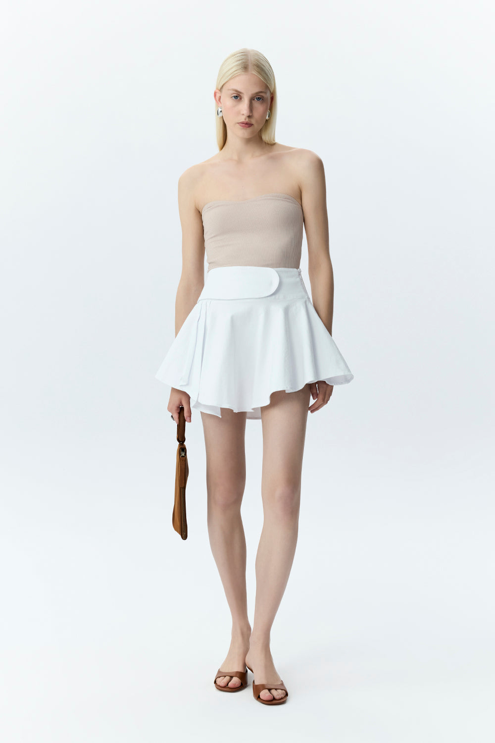 Asymmetric Flare Skirt