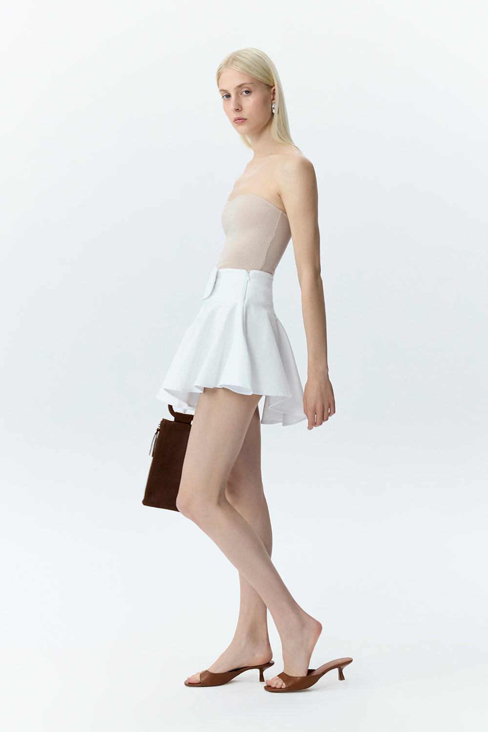 Asymmetric Flare Skirt