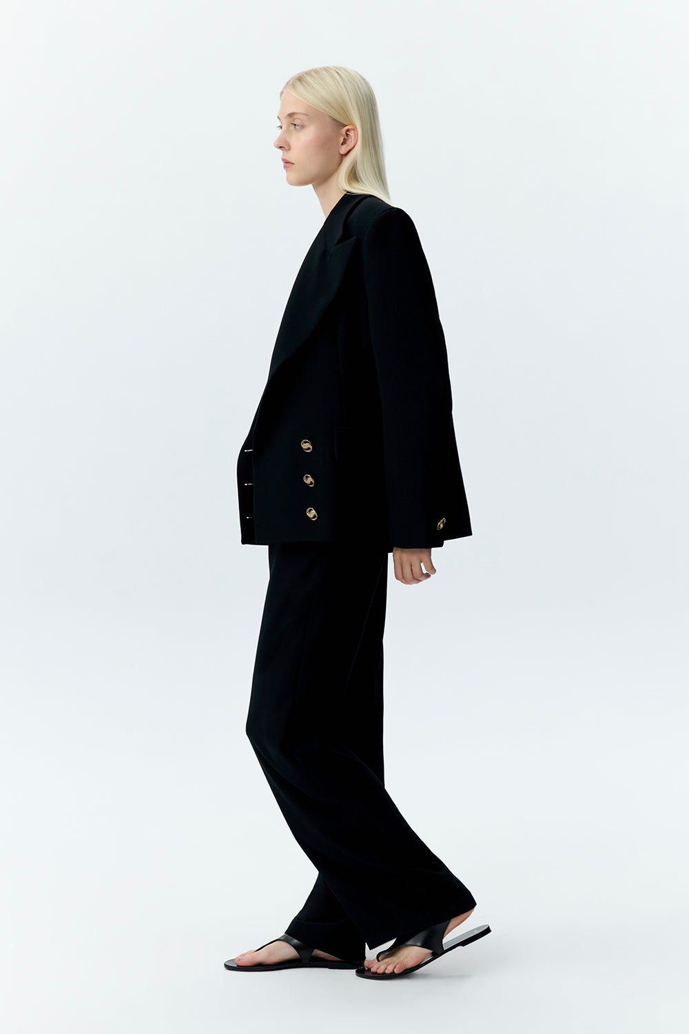 Oversized Tailored Crepe Blazer