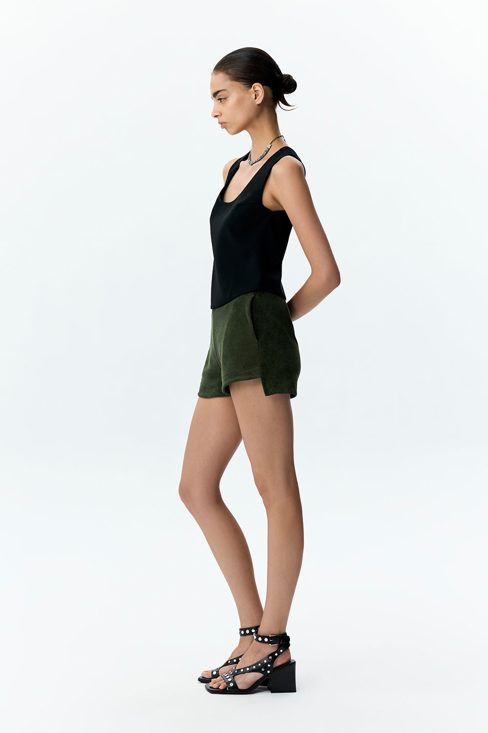 Open-back Crepe Top