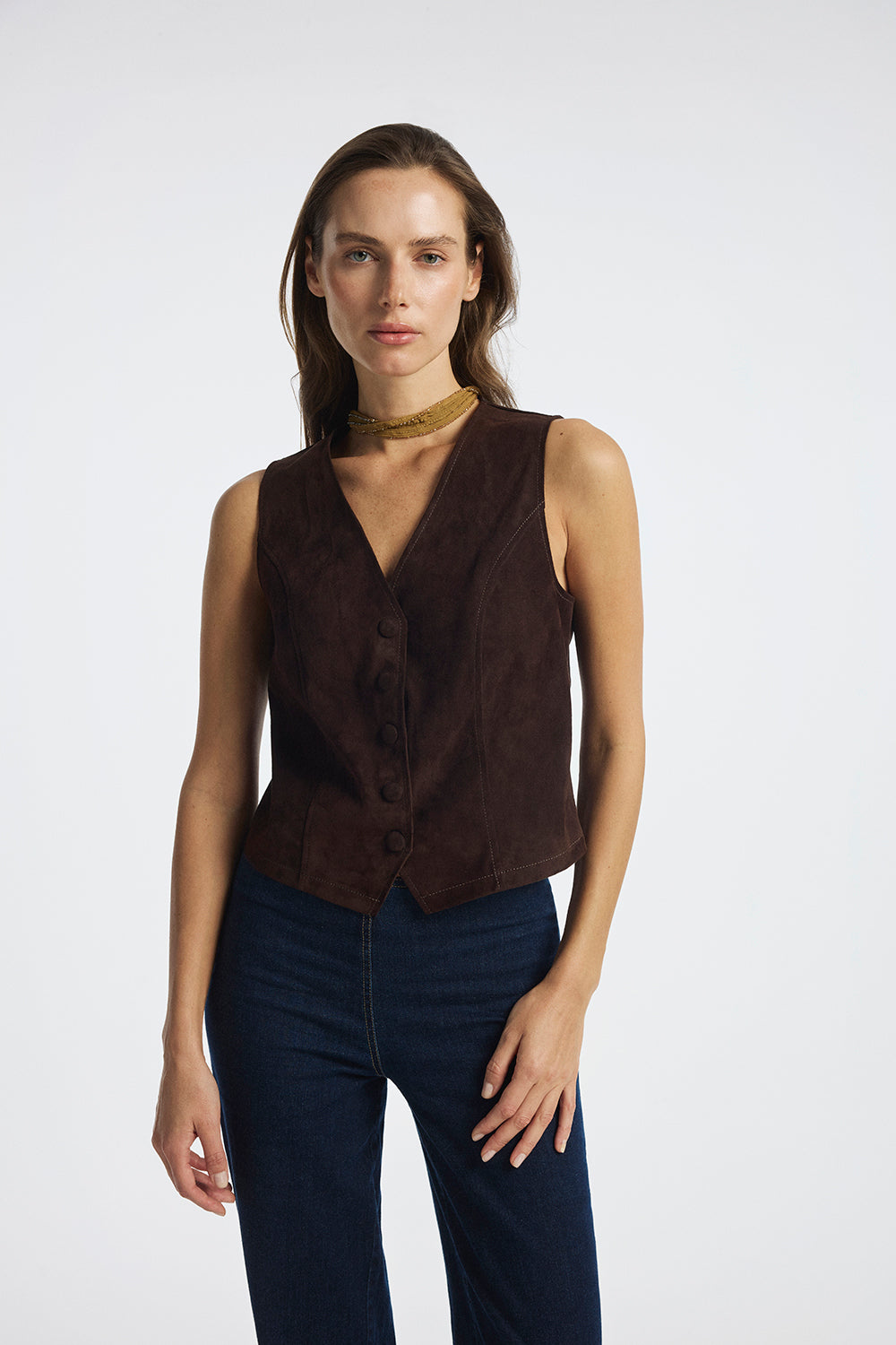 Lisse Suede Vest