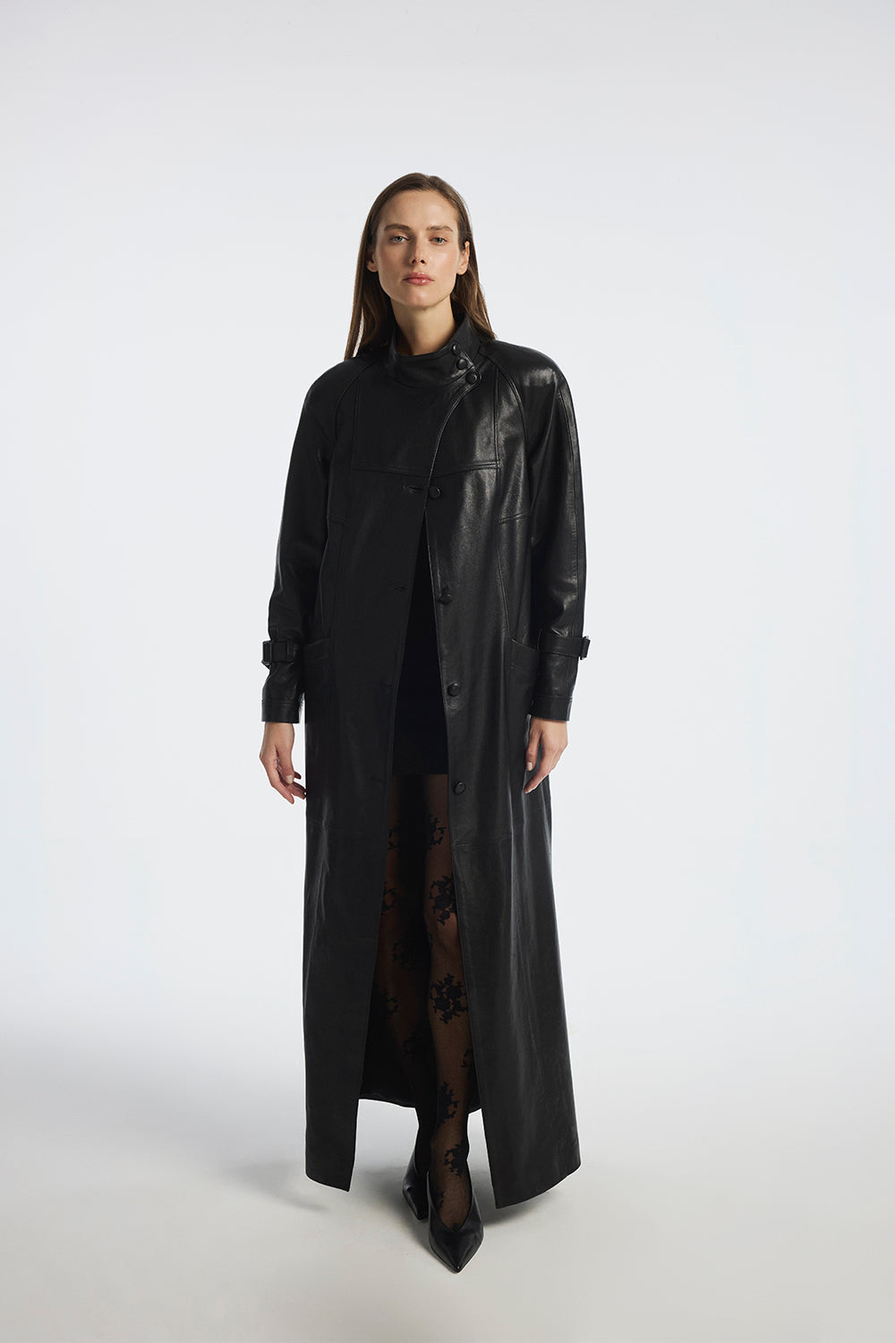 Sirena Leather Coat