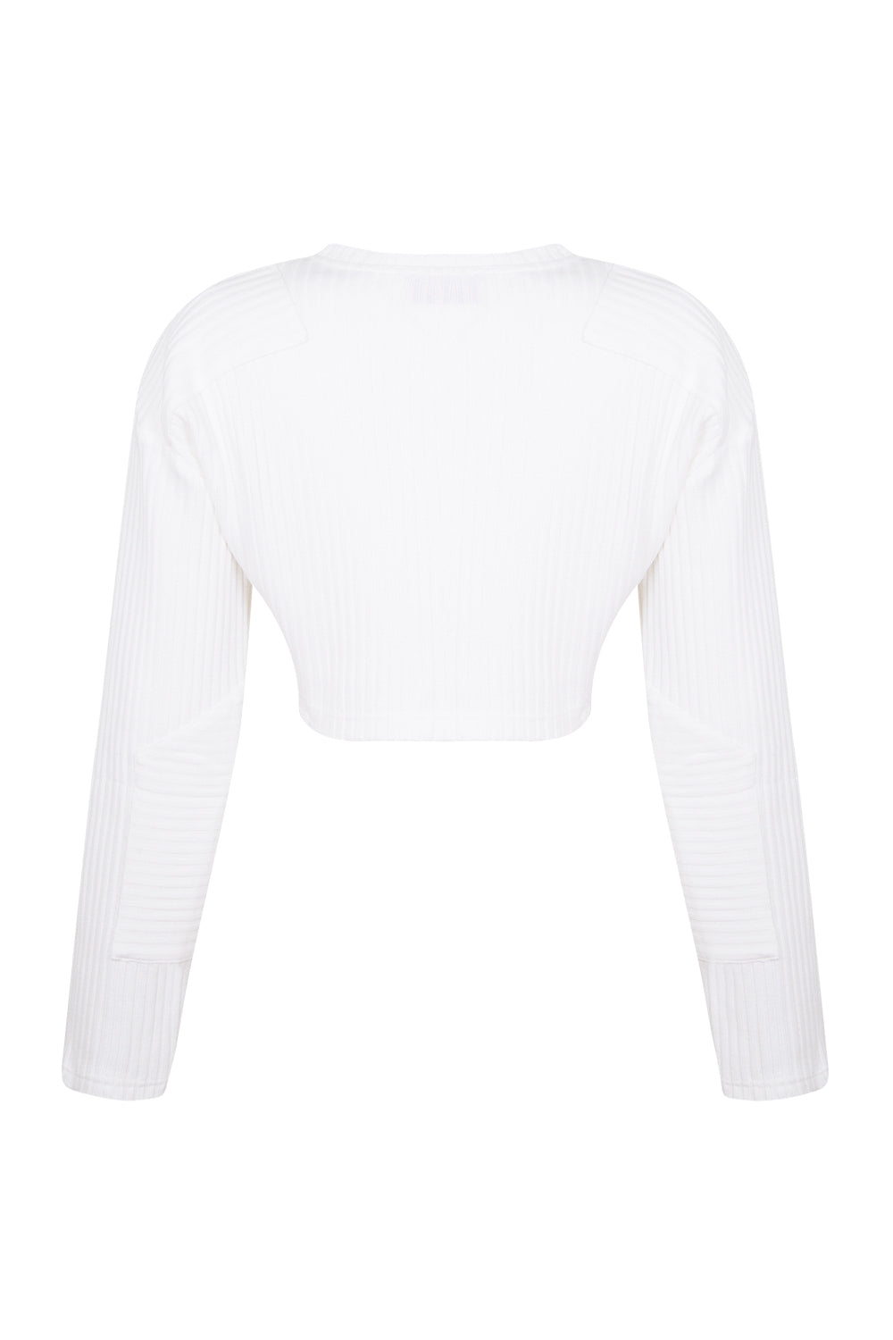 Cropped Zip Knit Cardigan