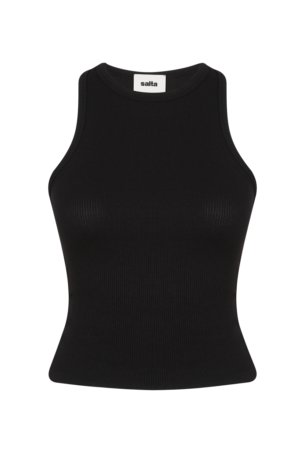 High-Neck Rib Tank