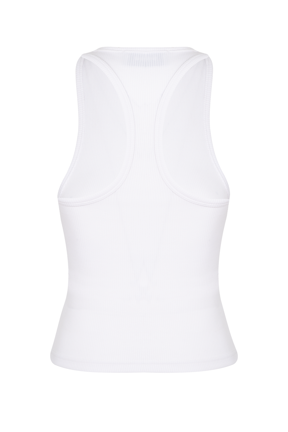High-Neck Rib Tank