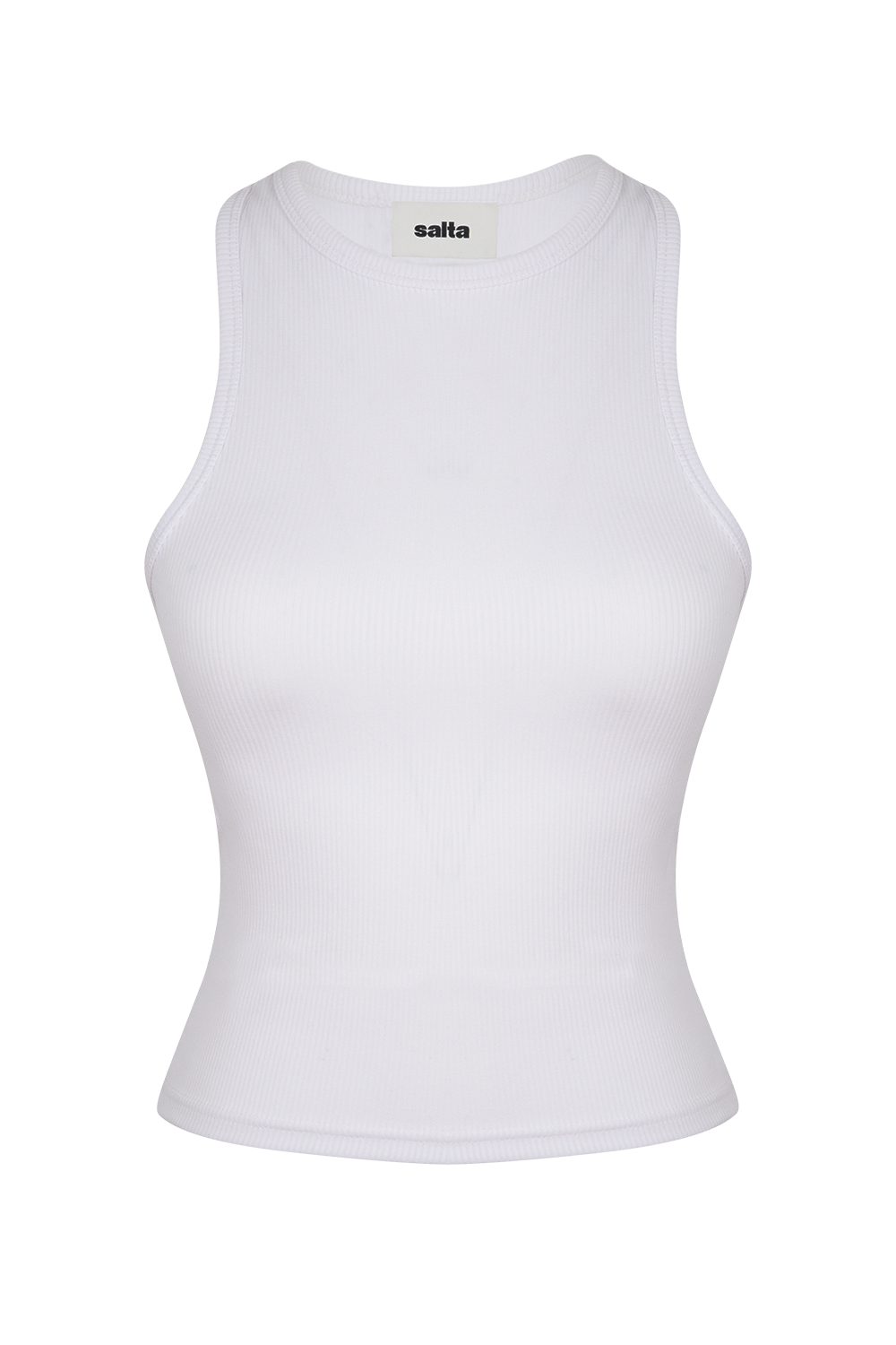 High-Neck Rib Tank