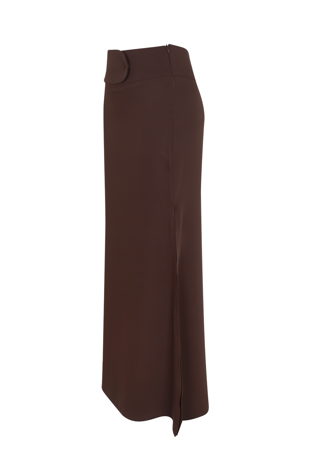 Maxi Skirt with Sculpted Belt Panel