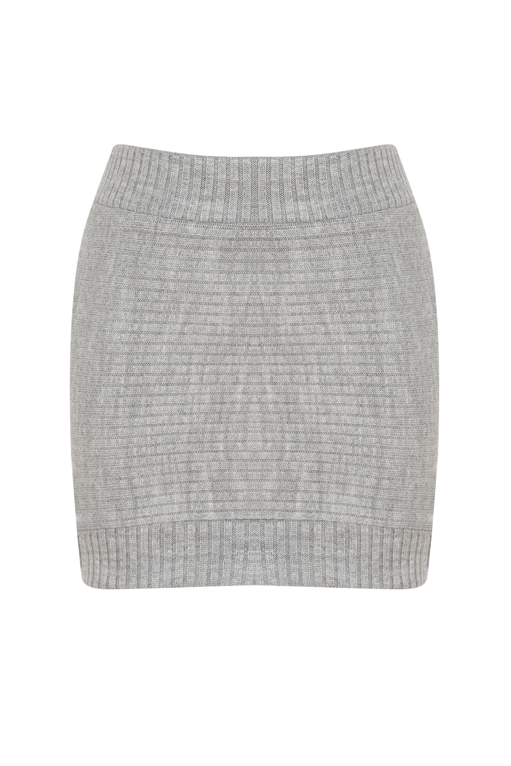 Ribbed Knit Mini Skirt