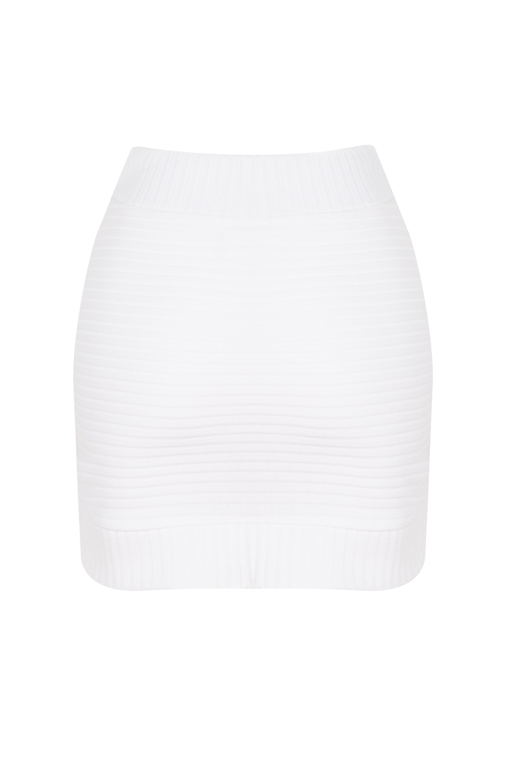 Ribbed Knit Mini Skirt