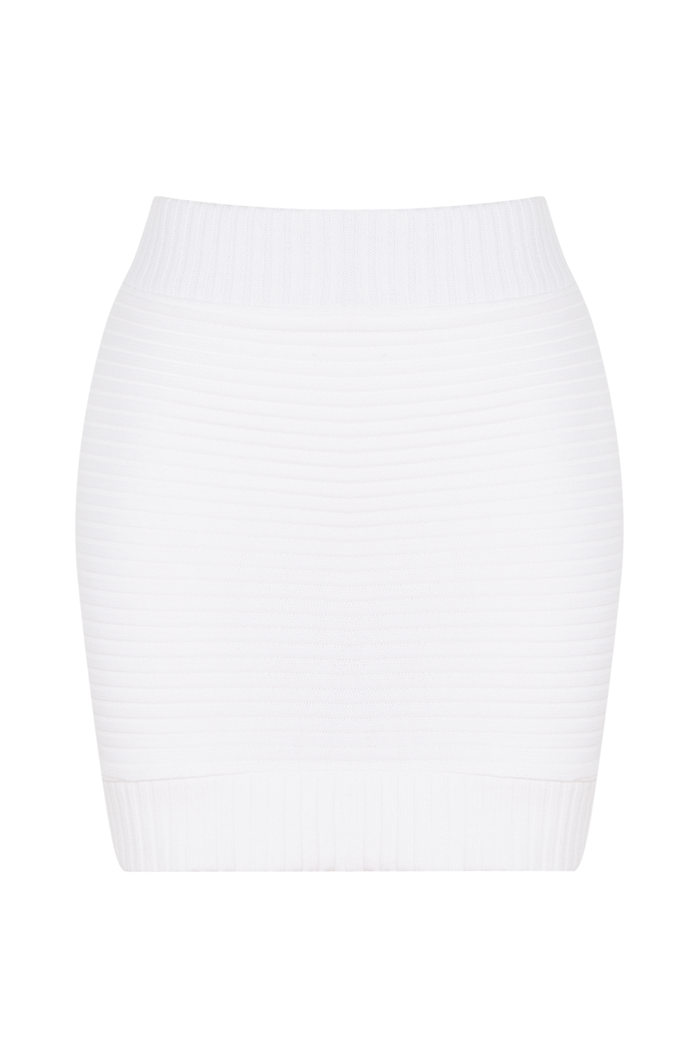 Ribbed Knit Mini Skirt