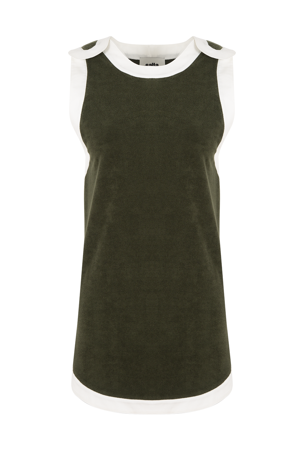 Sleeveless Sponge Dress