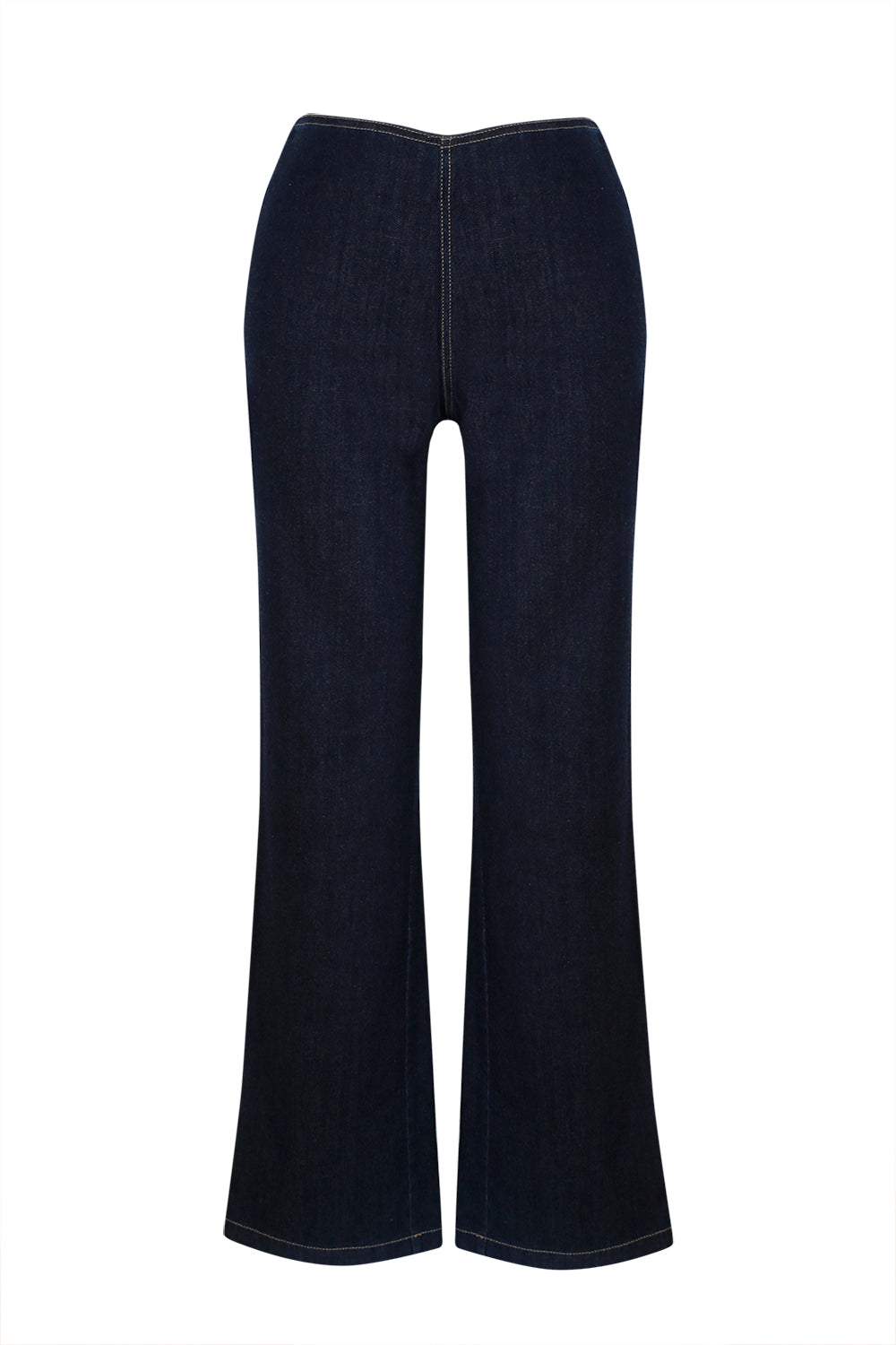 Straight Leg Denim Trousers