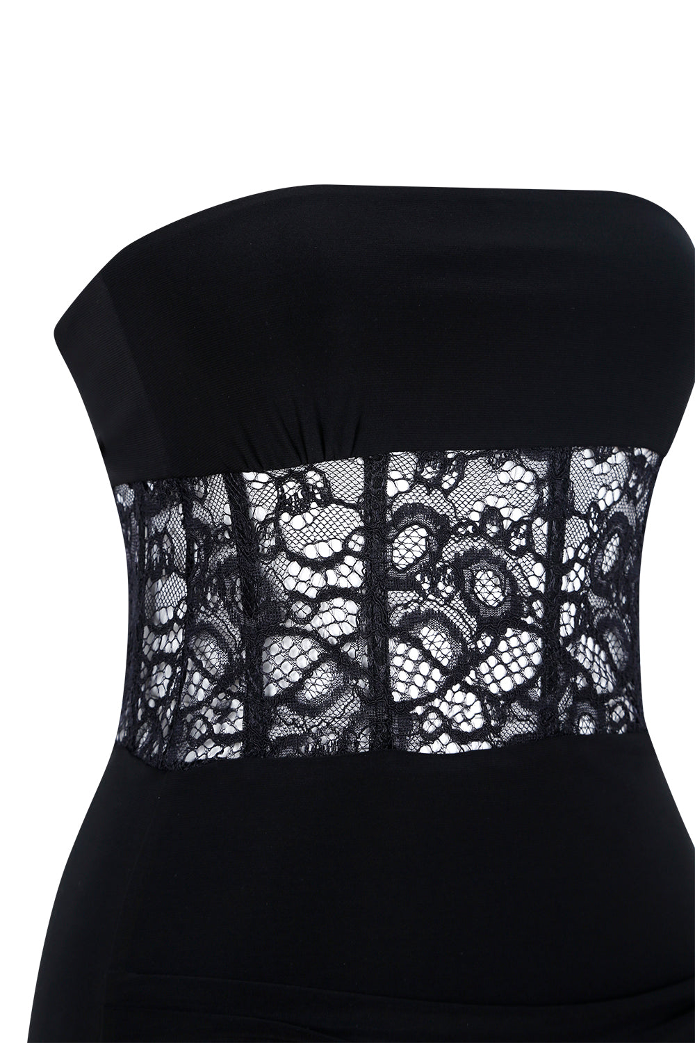 Strapless Lace Mini Dress