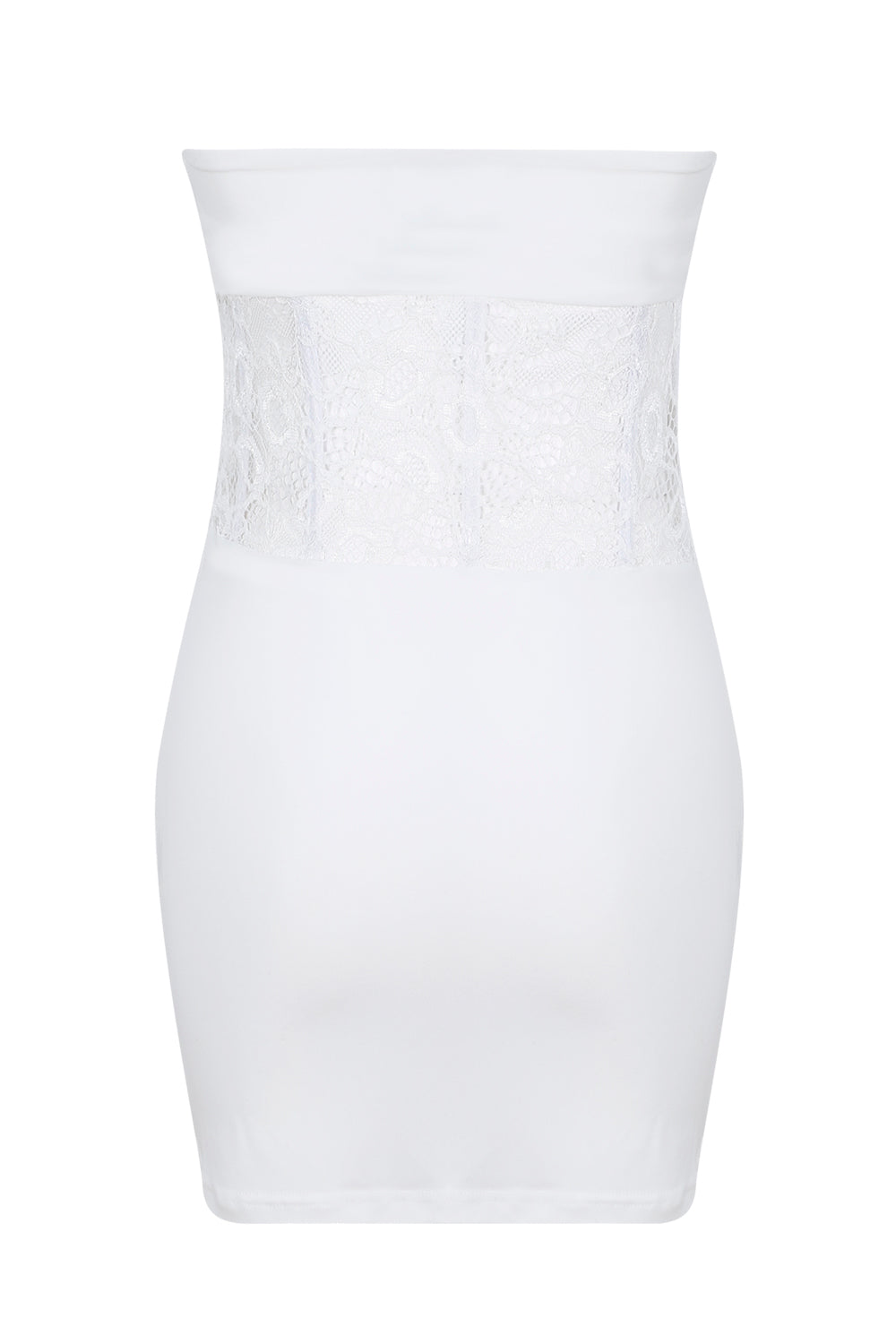 Strapless Lace Mini Dress