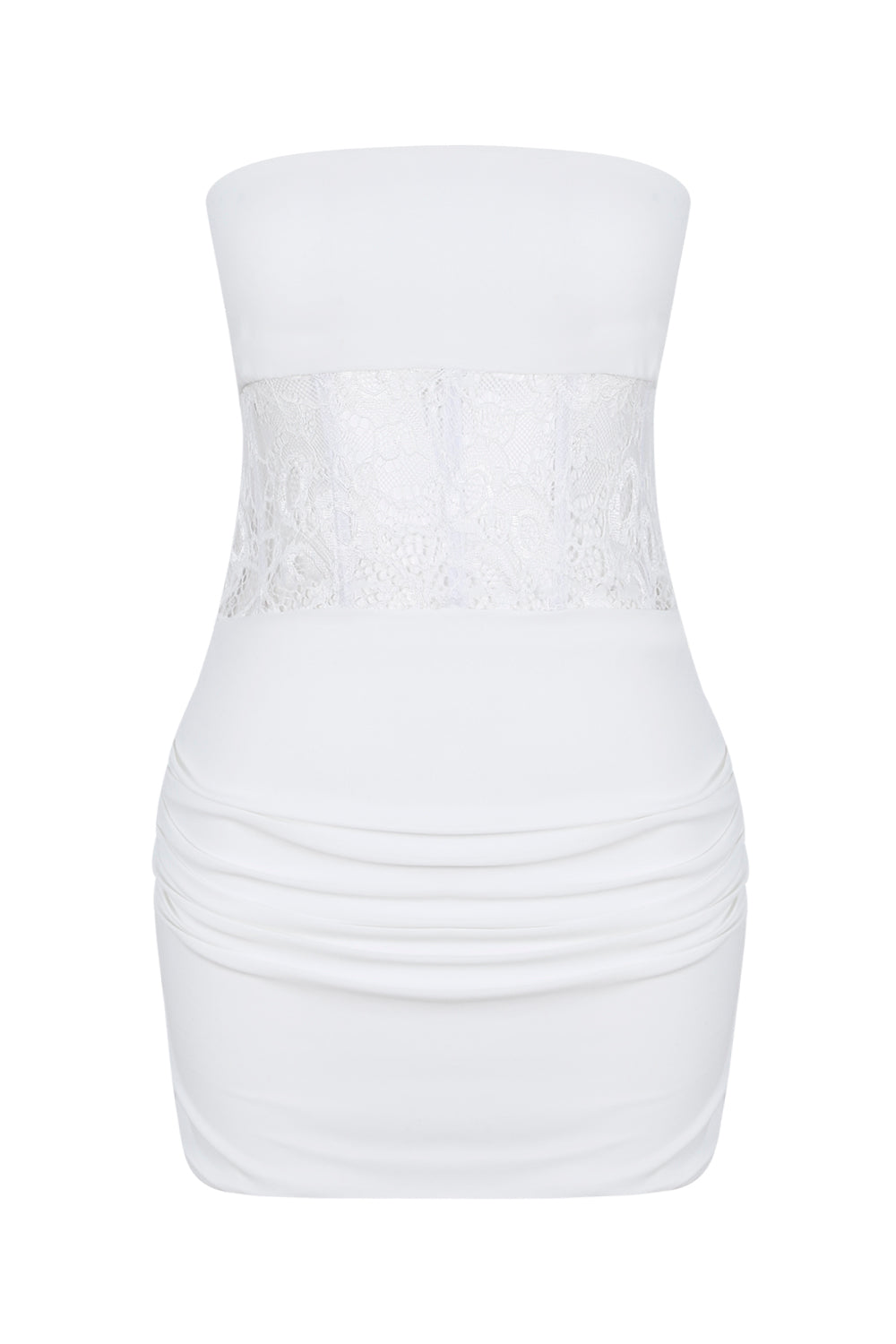 Strapless Lace Mini Dress